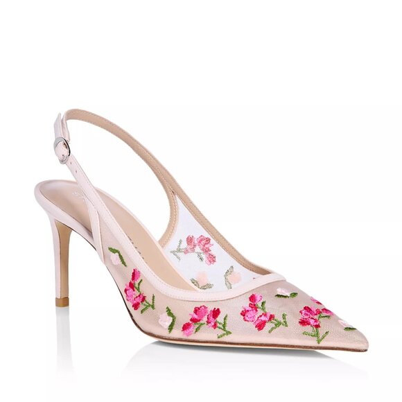 Stuart Weitzman Shoes - 495$ Stuart Weitzman Stuart Power Rosewater Slingback Pumps Size 8 US Pink